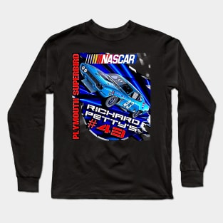 NASCAR Richard Petty's #43 Plymouth Superbird 1970 Vintage Racing Car Long Sleeve T-Shirt